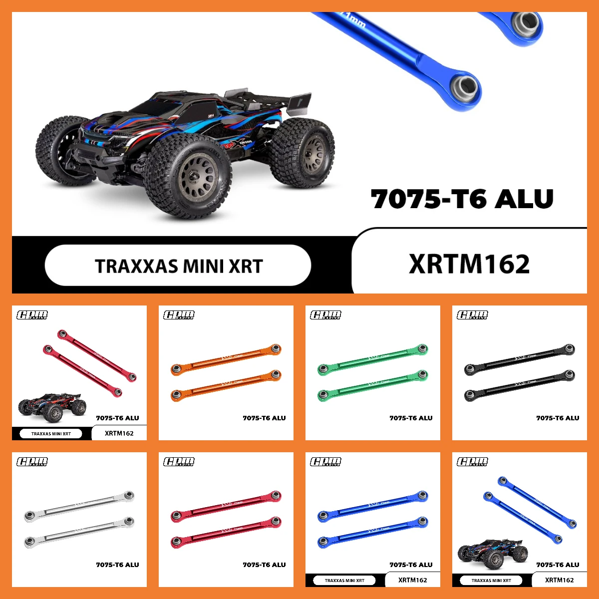 

GPM Alloy Front Steering Toe Links For TRAXXAS MINI XRT VXL 3S 107917075