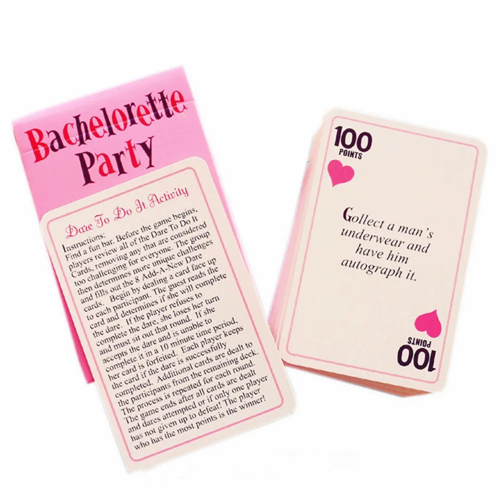 Point Party Scavenger Hunt Activity Playing Cards Bachelorette Night Supplies For Adult