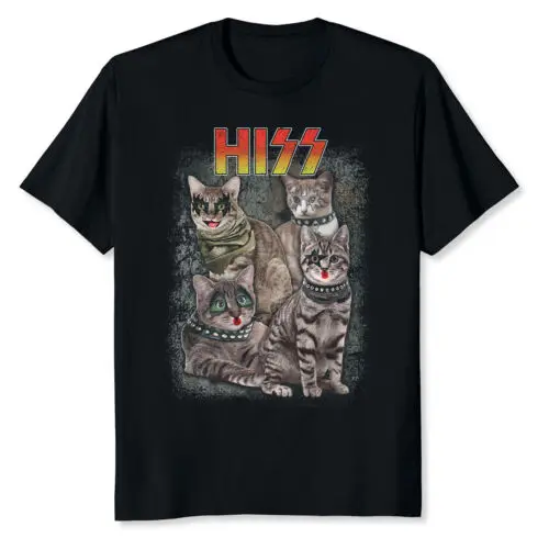 NEW LIMITED Hiss Funny Cat Lover T-Shirt