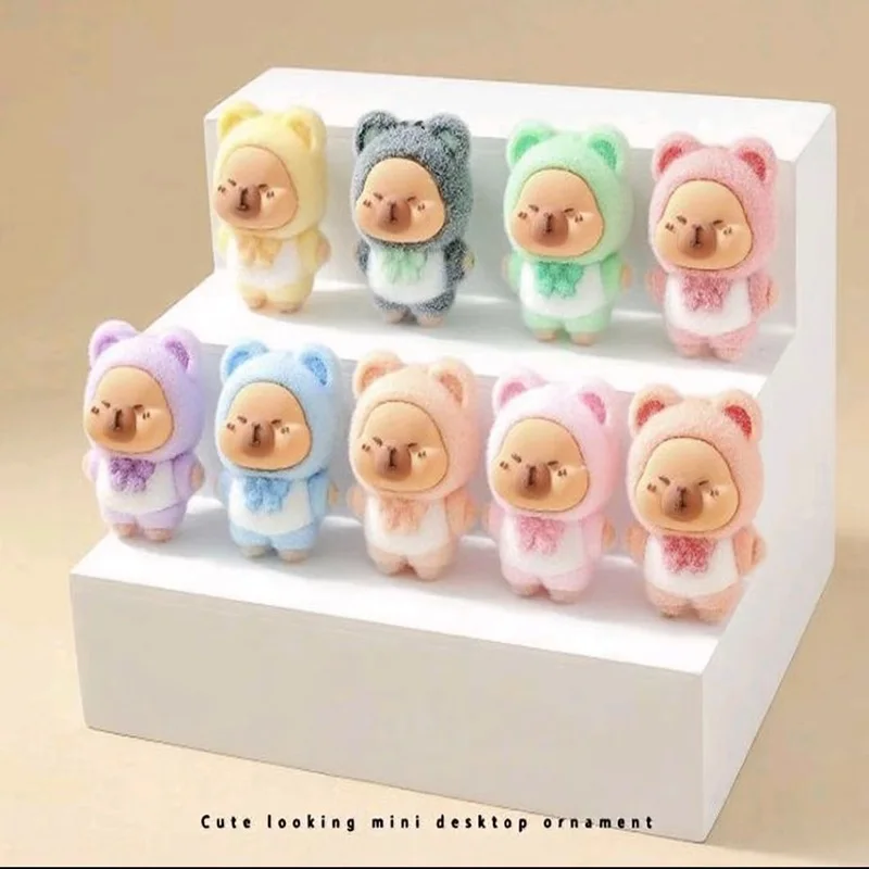 Capybara Birthday Party Favors Cake Topper Keychains Papa Circles Stickers Balloons Gift bags Blind Bags for Kids Party Supplies view 4