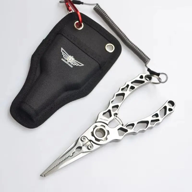 

New High Precision Titanium Alloy FishControl Pliers Multifunctional PE Wire Fish Shear FishControl Pliers Lure Clamp Tools