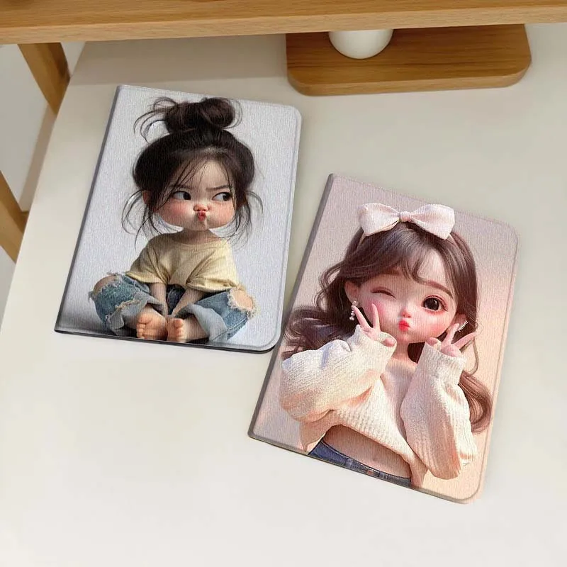 

Чехол для планшета с милым мультяшным дизайном для девочек, подходит для Samsung Galaxy Tab S6, S8, S9, S10 Lite, FE 10.4, 11 дюймов, 2022, 2024