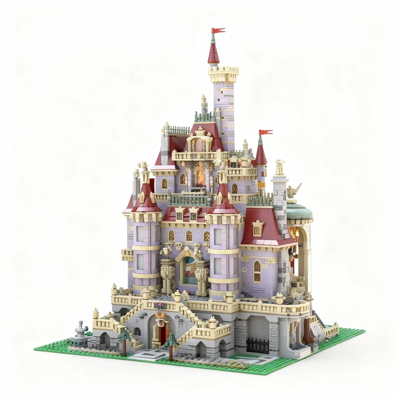 

9469pcs MOC Complete Beauty Beast Castle Upgrade Disneieny Model Building Blocks Construction Toys Christmas Gifts Brick Kids