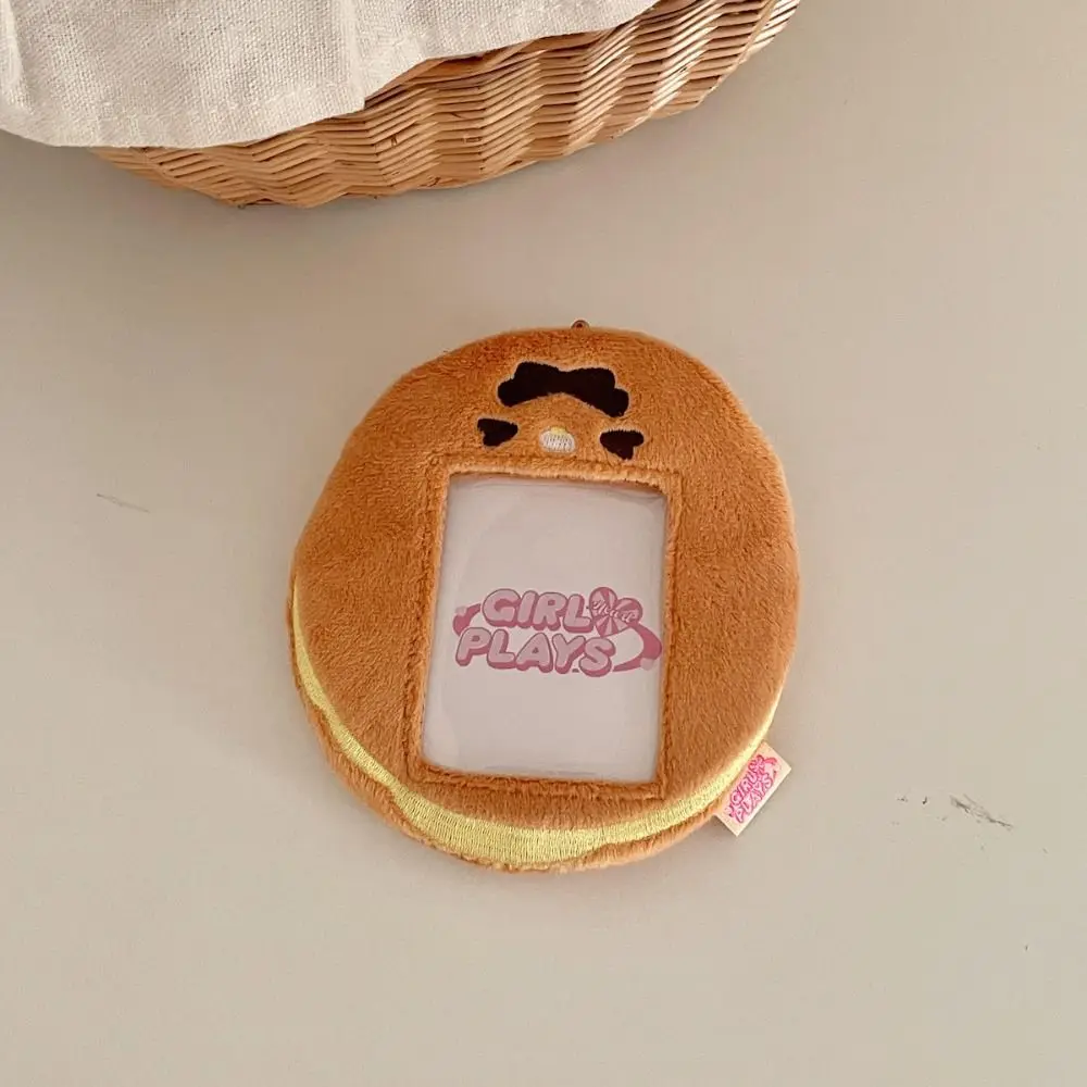 

New Cute Plush Card Case Photo Bus Card Food Series Protective Cover School Stationery Star Chasing Album