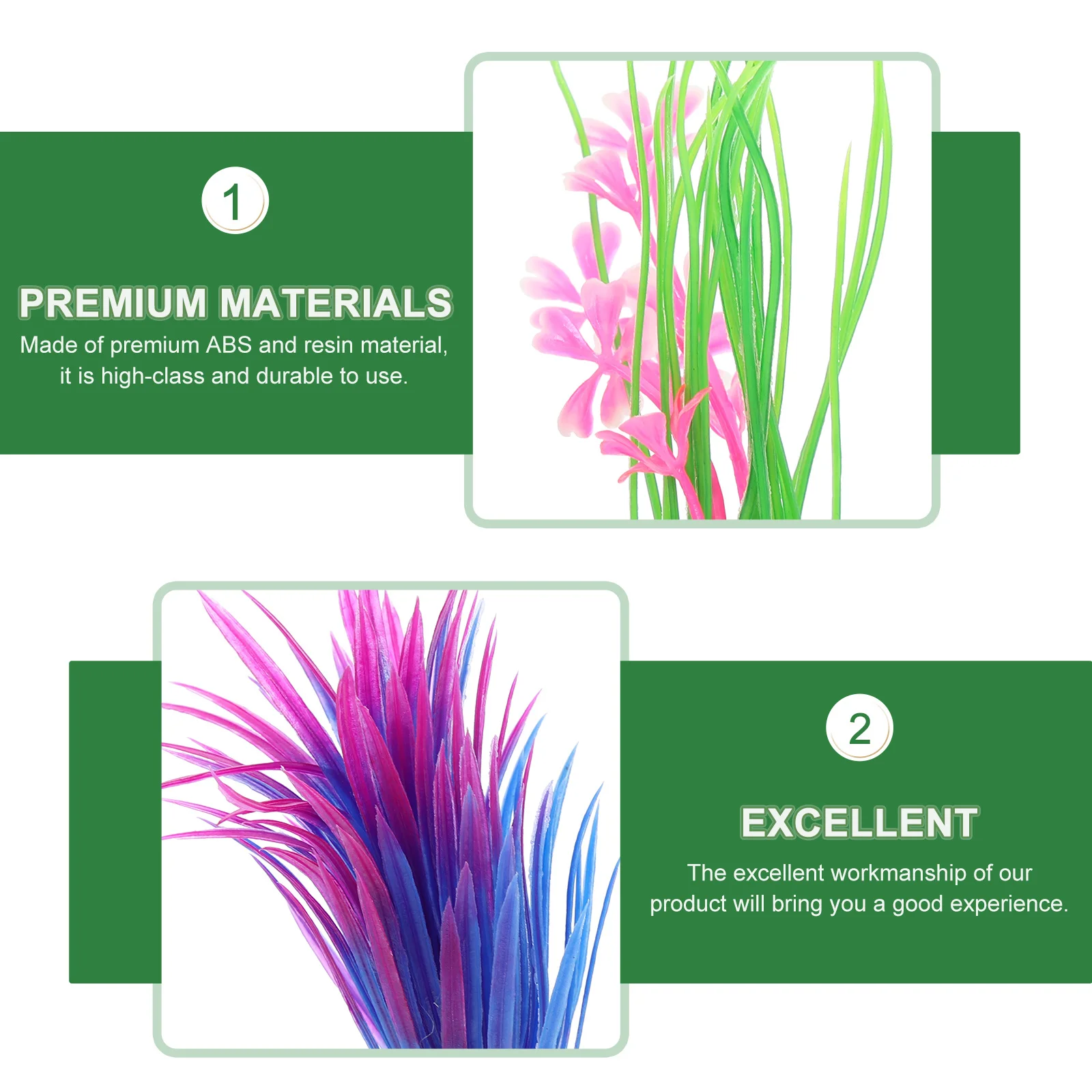 

1Set Lifelike Fish Tank Decor Kit Realistic Aquatic Plants Aquarium Landscape Props Underwater Rockery Set Fish Tank Decorations