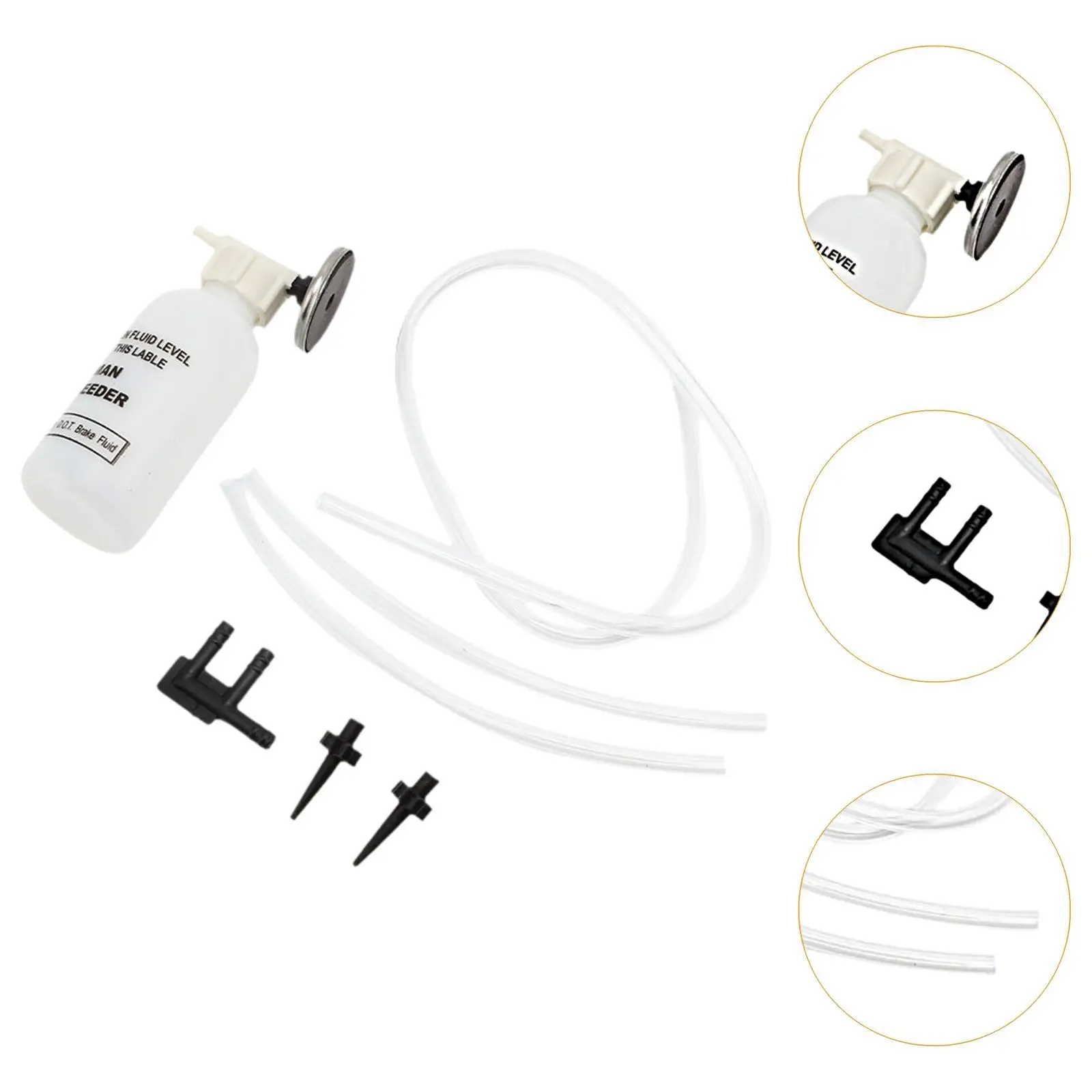 Brake Bleed Kit Fluid Bleeder Attachment Easy to Use Sturdy Grease Squirt Oil