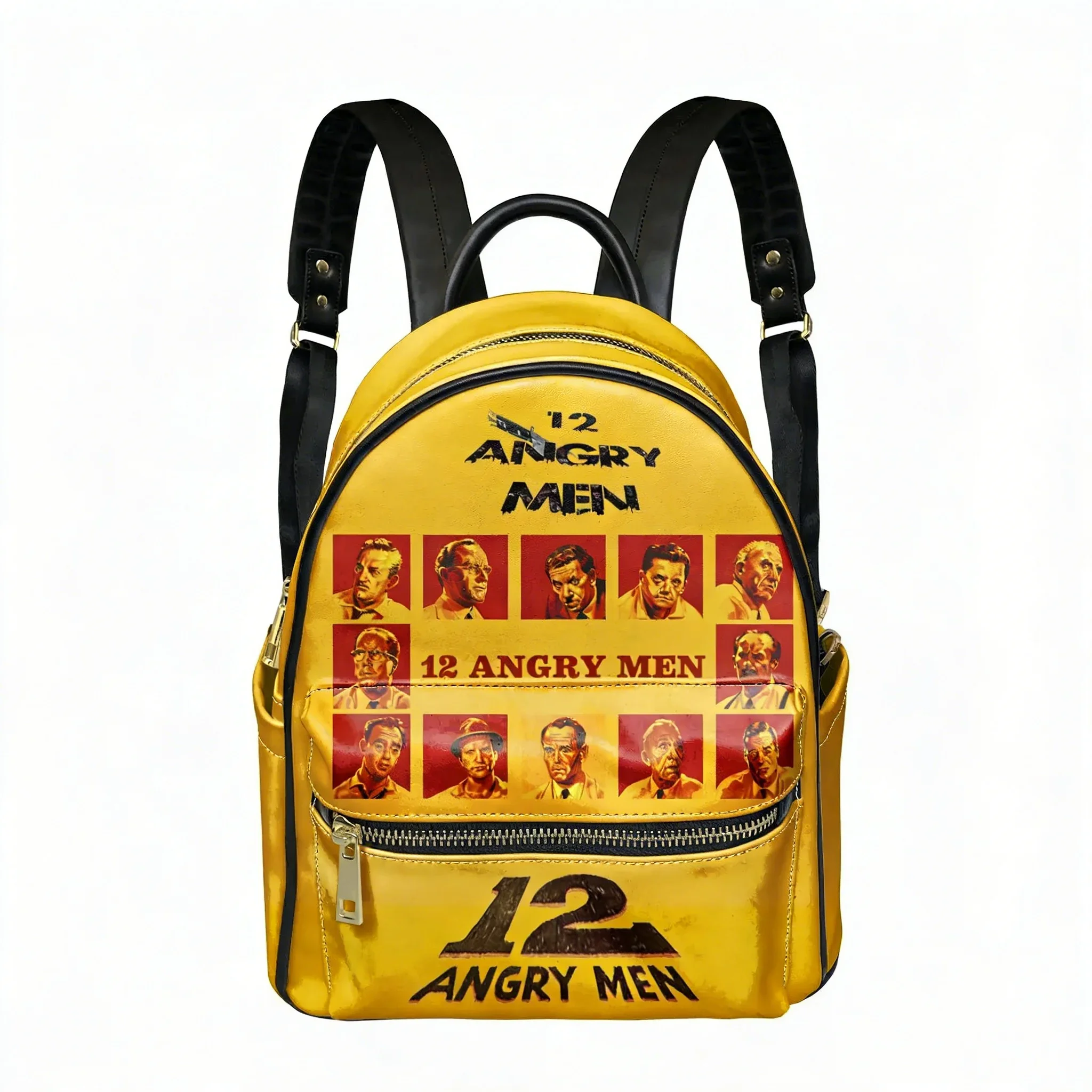12 Angry Men movie retro poster old movie Backpack Womens Mens Double Shoulder Bag Business Travel Bookbag Rucksack Gift Daypack