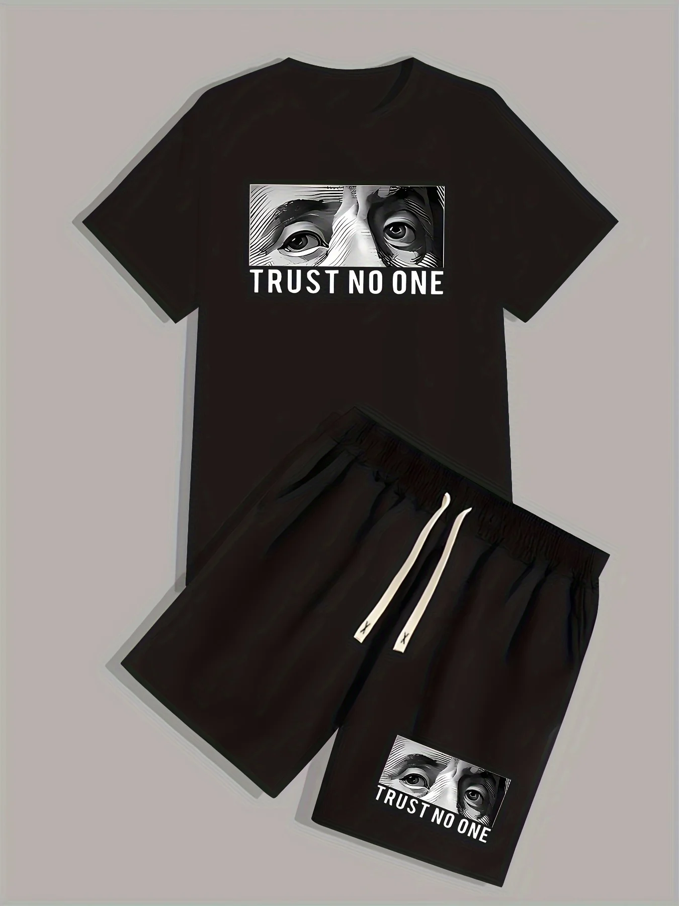 2026 New Men's Two-Piece Casual Set Short-Sleeve Top + Shorts Summer Breathable Athletic Set Stylish Men's Jogging Sportswear