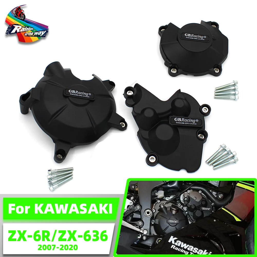 

For GB Racing KAWASAKI NINJA ZX6R ZX-6R 2007-2024 zx-6r 07-24 Motorcycles accessories Engine Cover Protection Case