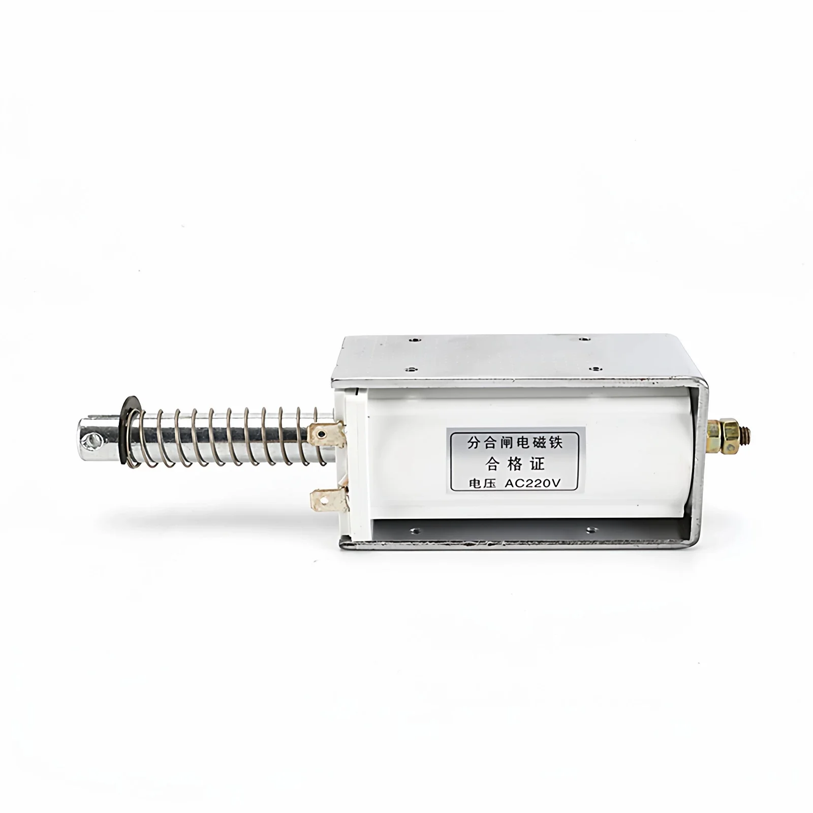 Push-pull solenoid stroke 60 mm DC 12 V/DC 24 V/AC 220 V/DC 220 V/DC 110 V holding force 15 kg
