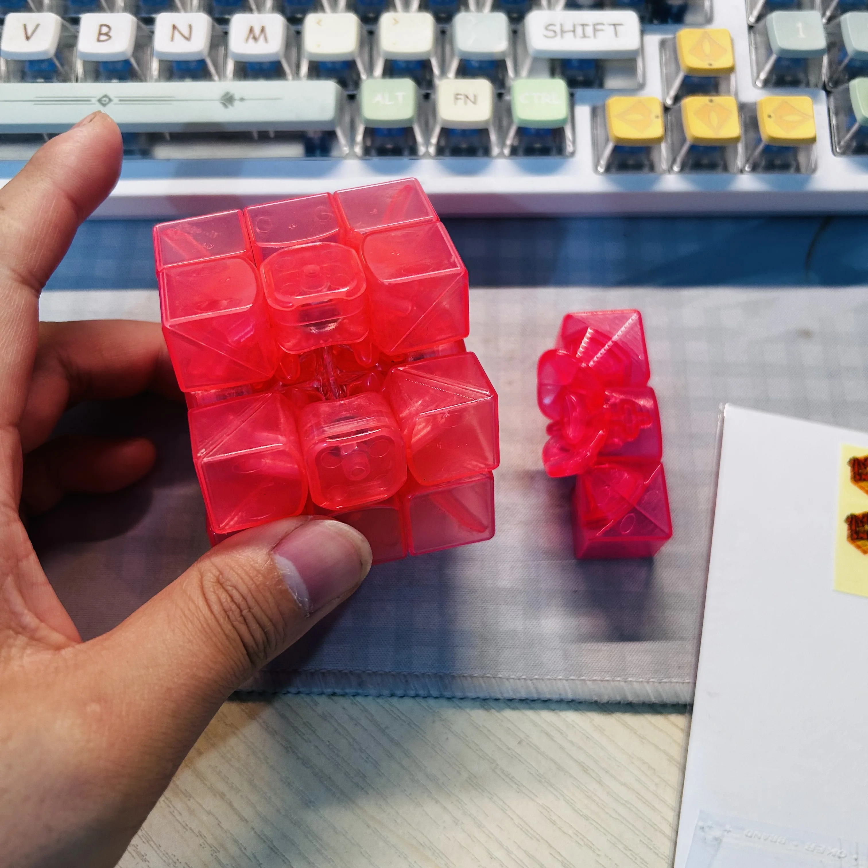 Gan357 Cube rose transparent édition limitée 3x3 Cube Collection Gan 3x3x3 Cube magique