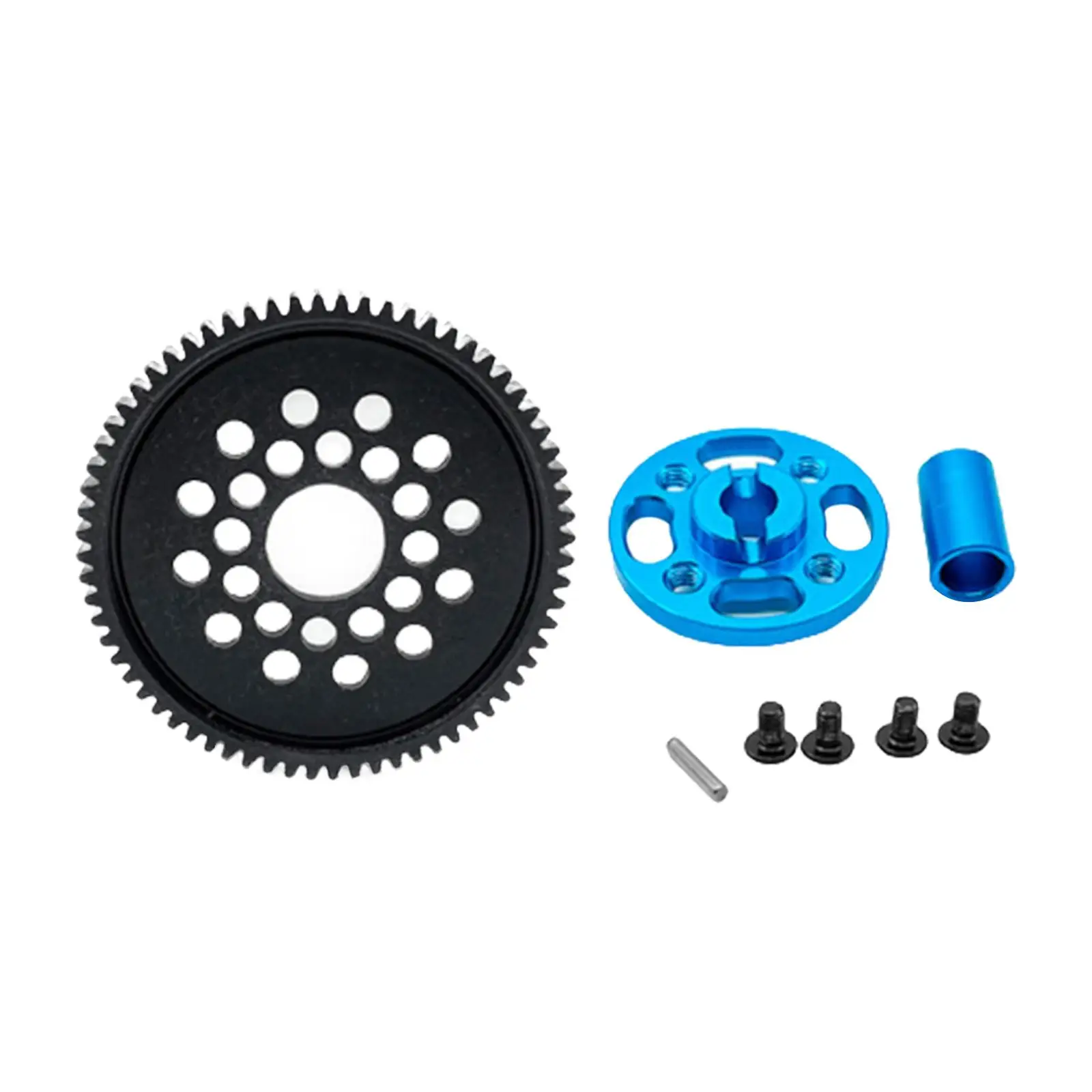 1/10 RC High Speed Gear Set Upgrade Parts 54500 Aluminum Kit Metal RC Gears for Tamiya TT 02 Crawler RC Hobby Car Model Kit