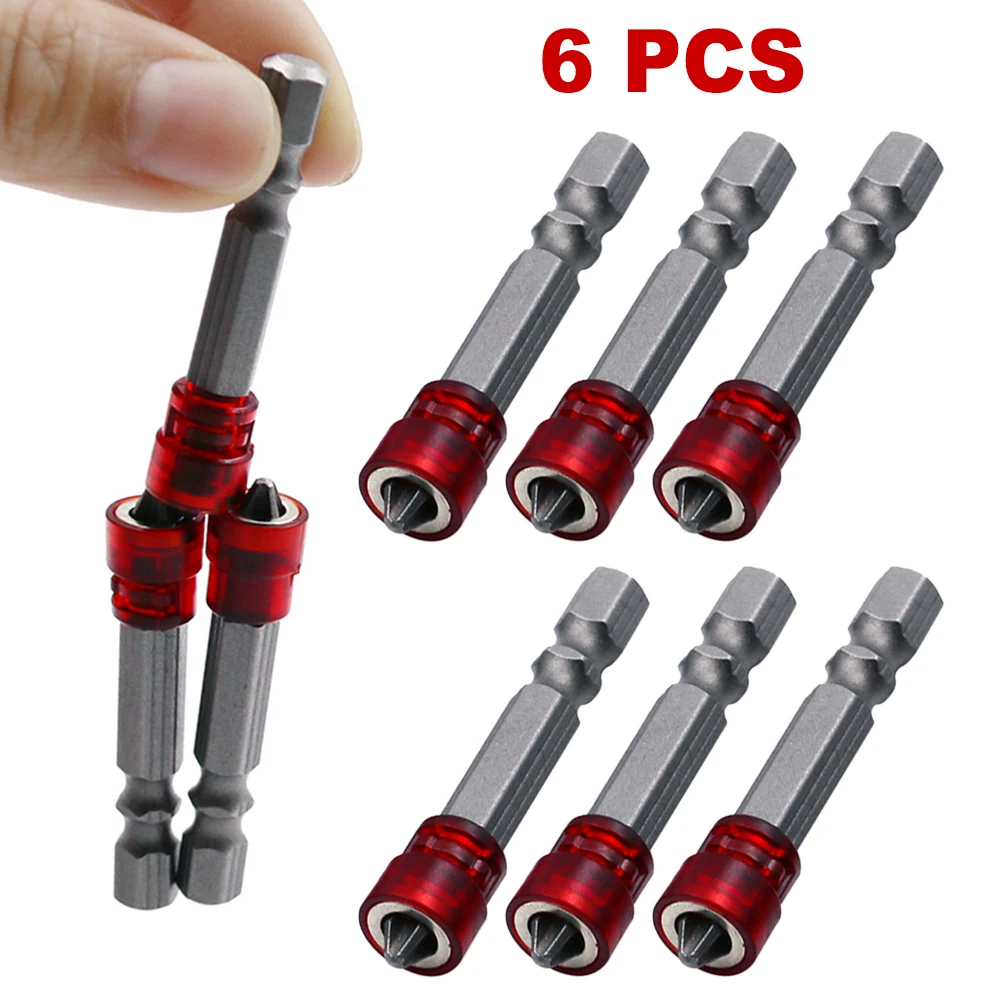 Bits Cross Screwdriver 1 4Inch Hex Shank Grey Red Magnetic Plasterboard Screws Locating For Power cordless Drill