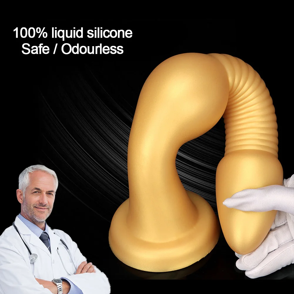 Long Anal Plug Liquid Silicone Butt Plugs 18+ Anal Toys for Men Prostate Massage Anal Dilation Adult Toys Soft But Plug Women