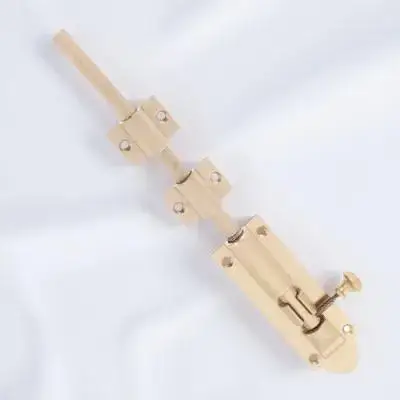 

Thickened Brass Pin Lock Barn Bedroom Bathroom Stall Surface Bolt Heavy Duty Hardware Barrel Slide Gate Wood Screen