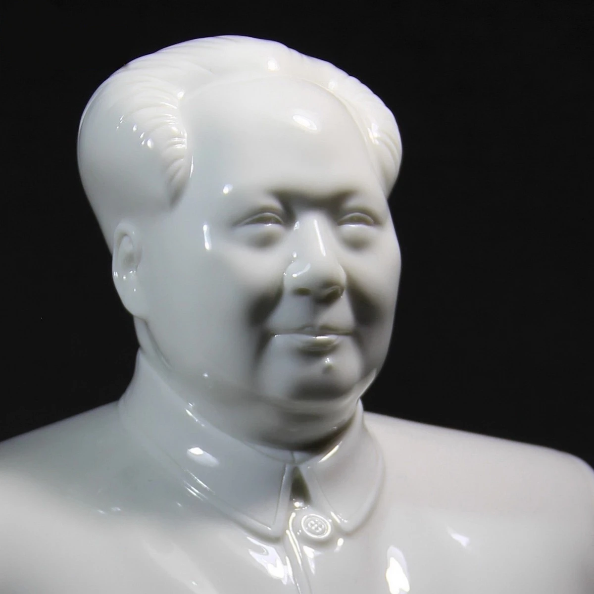 Dehua White Porcelain Chairman Mao's Bust Porcelain Figure Chinese-style Office Desk Study Decoration Ceramic Bust