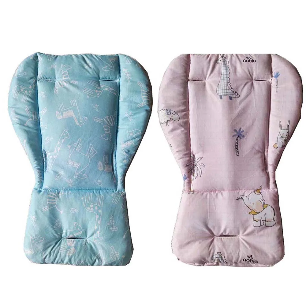 유모차 쿠션 의자 패드 동물 프린트 베이비 워머 어린이 하이 체어 라이너 매트 유모차 액세서리 코튼 매트 유모차 매트