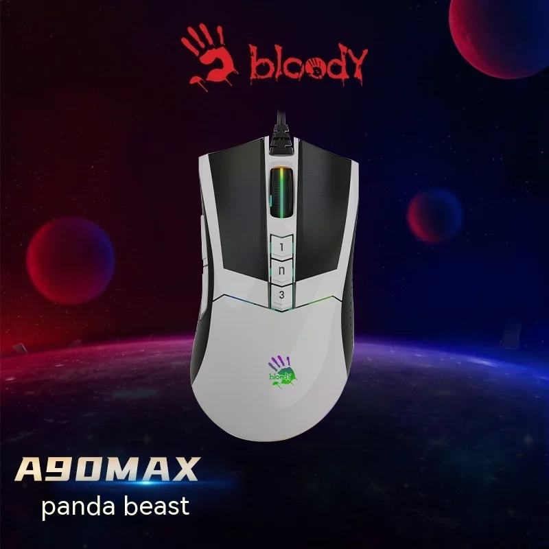 

Bloody New A90 Max Wired Usb Gaming Mouse Programmable Activation Version 10000 Cpi Sensitivity 250 Ips Tracking Speed Practical