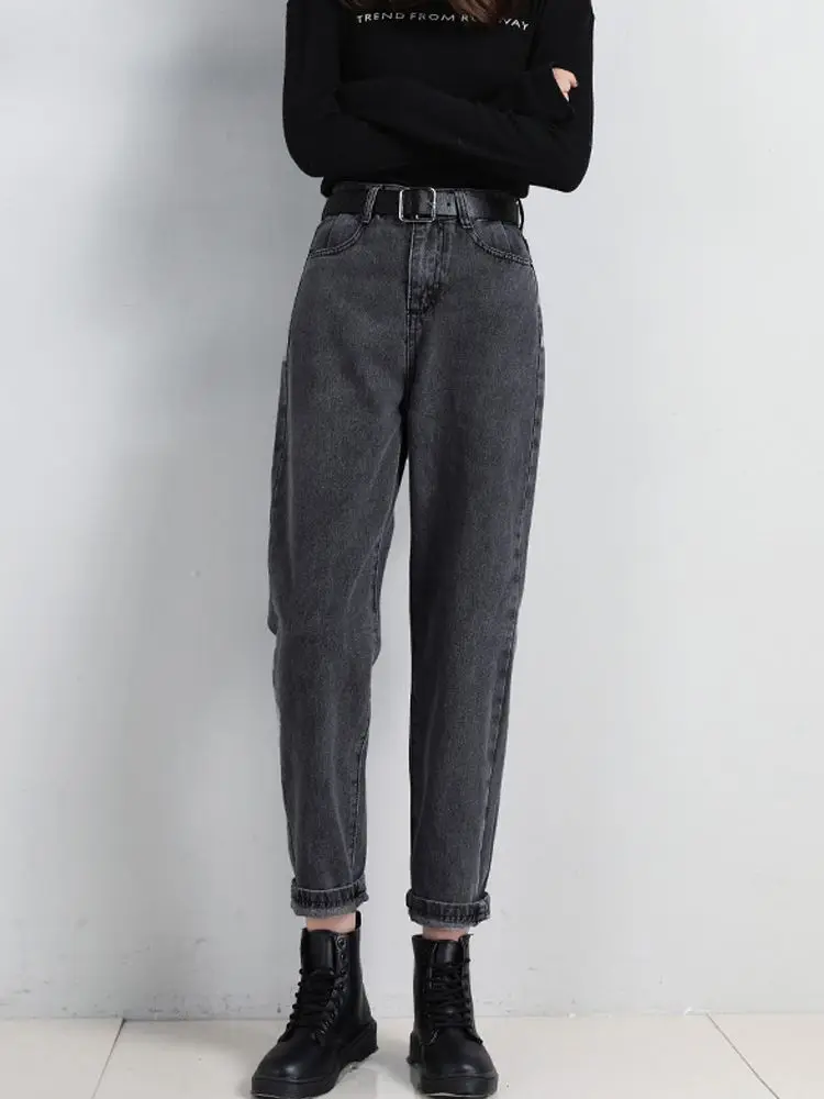 Pantalones vaqueros de cintura alta para mujer, Jeans clásicos Vintage para mamá, pantalones de mezclilla rectos para mujer, pantalones Harem