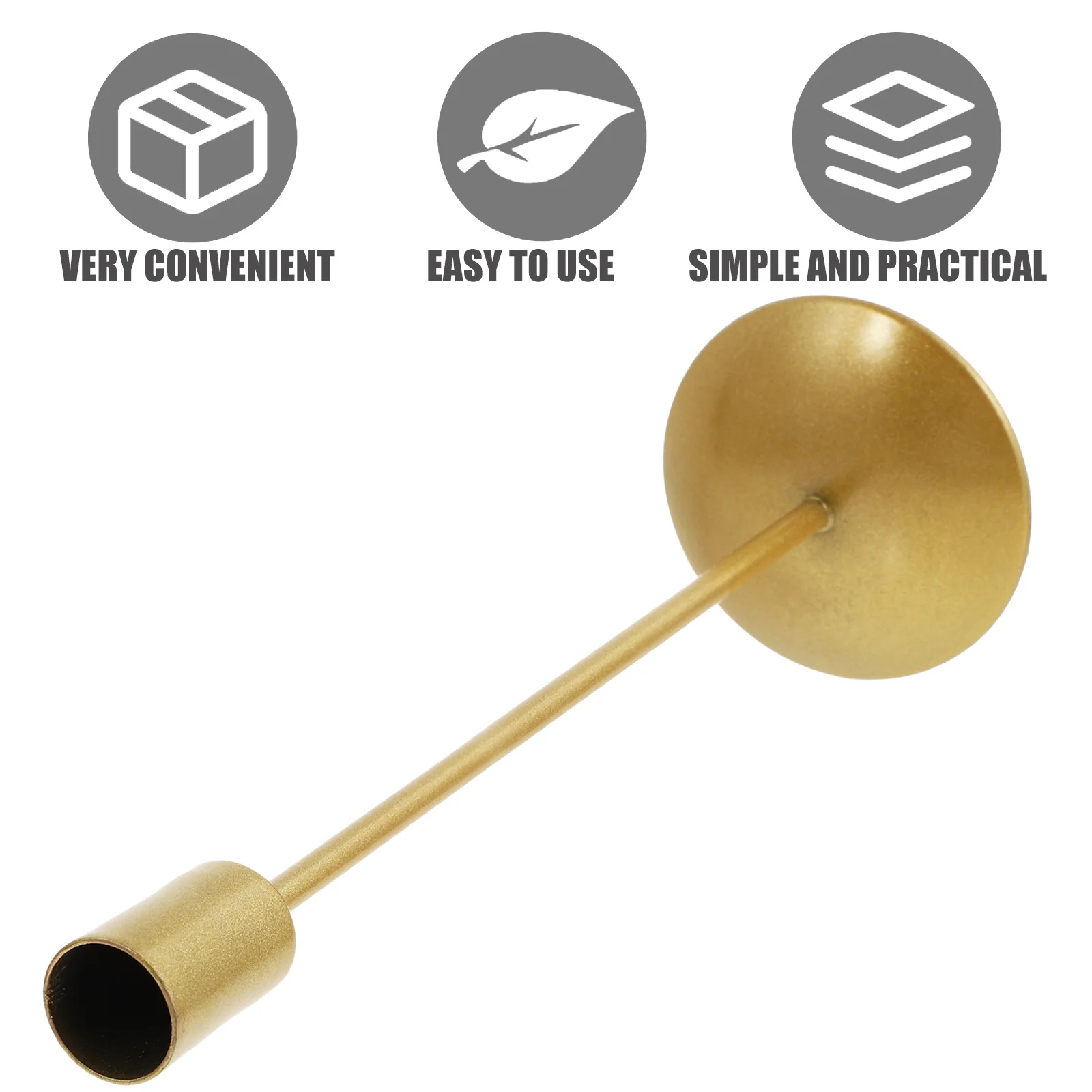 

1Pcs Creative Metal Holder Decorative Candlestick Fine Workmanship for Home Restaurant Kitchen Table Romantic Decoration