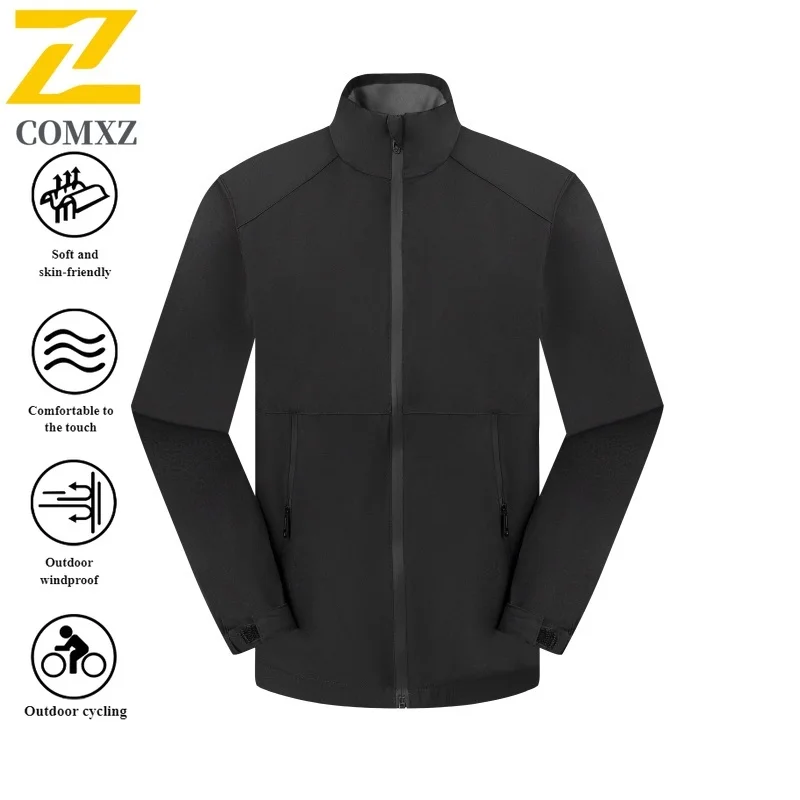 EiAO سترة واقية الوقوف طوق زوجين مقاوم للماء تنفس سترة خارجية للمشي التخييم الصيد العصرية معطف السفر 2025 #4