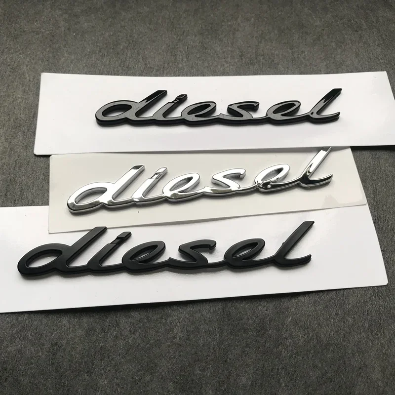Emblema 3D con Logotipo Diesel, Accesorios para Automóviles Porsche Panamera, Cayman, Boxster, Cayenne, 911, Targa, Macan, GTS, Taycan, Turbo 4S, Pegatinas