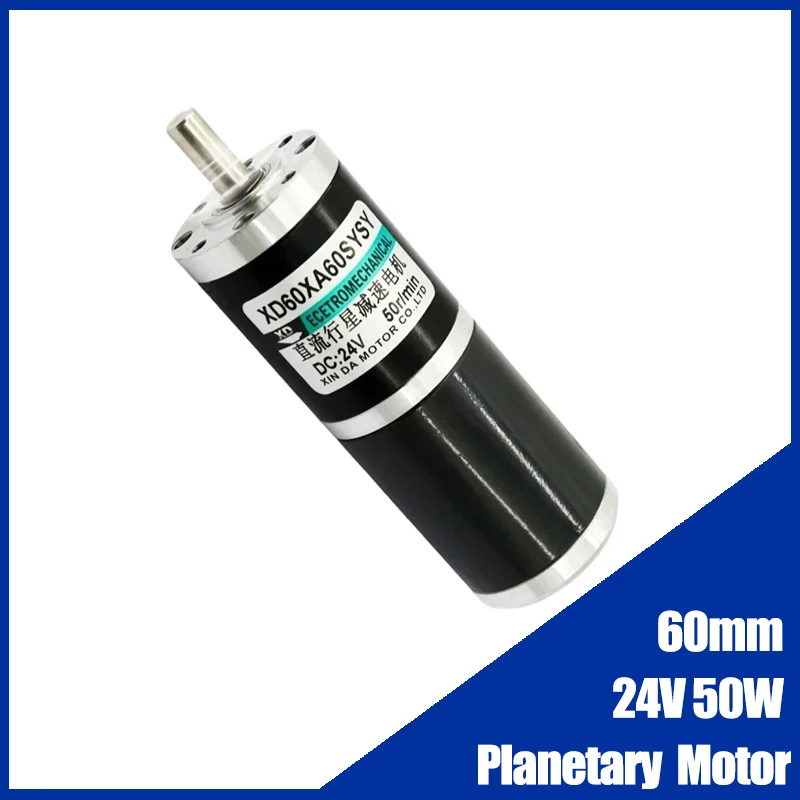 

Планетарный мотор-редуктор 60 мм, катушка из чистой меди, 24 В, 50 Вт, двигатель постоянного тока, регулируемая скорость, двигатель CW CCW, низкоскоростной двигатель