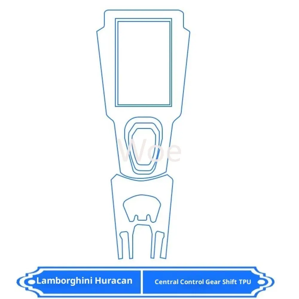 Woe For 2019-2023 Lamborghini Huracan TPU Protective Film, Pre-Cut Console & Button Covers, Complete Supercar Interior Modificat