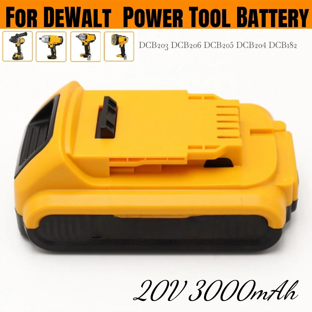 

Литий-ионный аккумулятор DCB203 20 В, 18 В, 3,0 Ач для инструментов Dewalt Max DCB205 DCB206 DCB200 DCB182 DCB180 DCB230 DCD DCF DCG Series