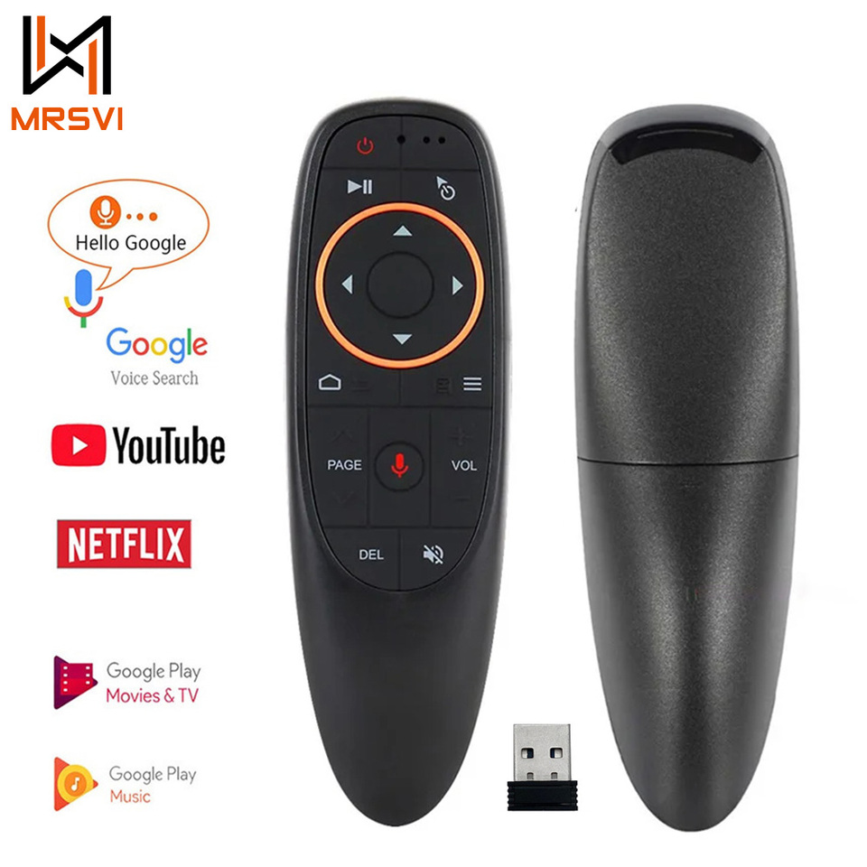  MRSVI G10S Air Mouse Voice Remote Control 2.4G Wireless Gyroscope for H96 MAX X88 PRO HK1 Q5 Android TV Box X96 DQ03 H98