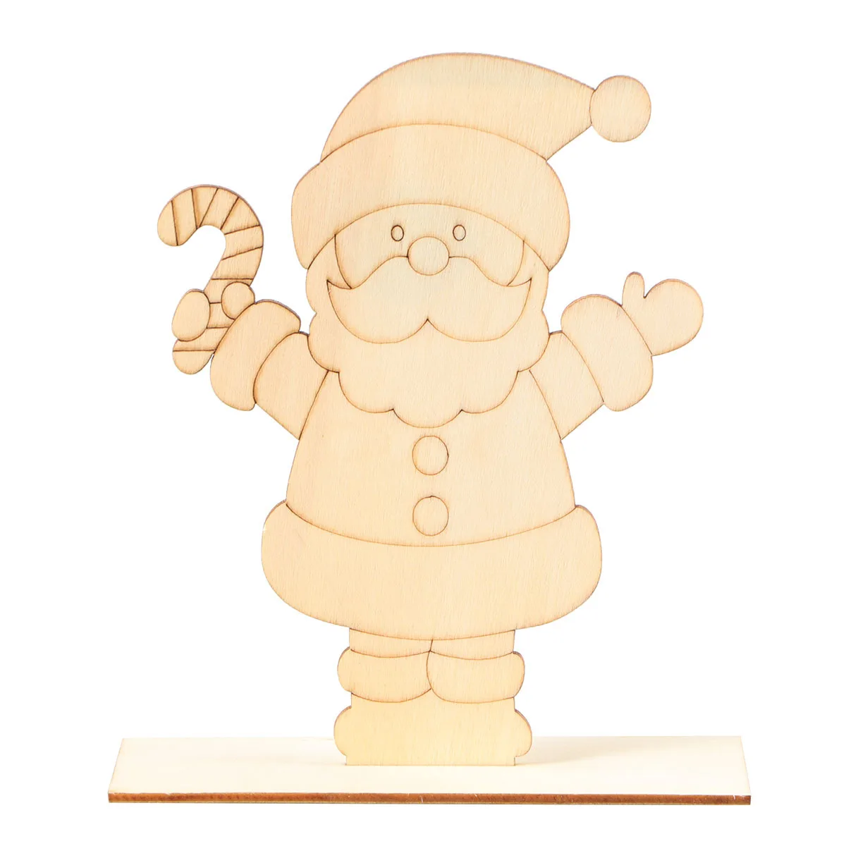 

2pcs Painting Wooden Board Smooth Surface Christmas Craft For Table Desk Decorations Durable Xmas Ornament Gift