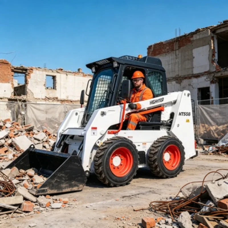 China Brand Mini Charger Small Front Loader Skid Steer Loader Xc7-sr07 Xc740k with 0.4m3 Bucket Capacity 37kw Power