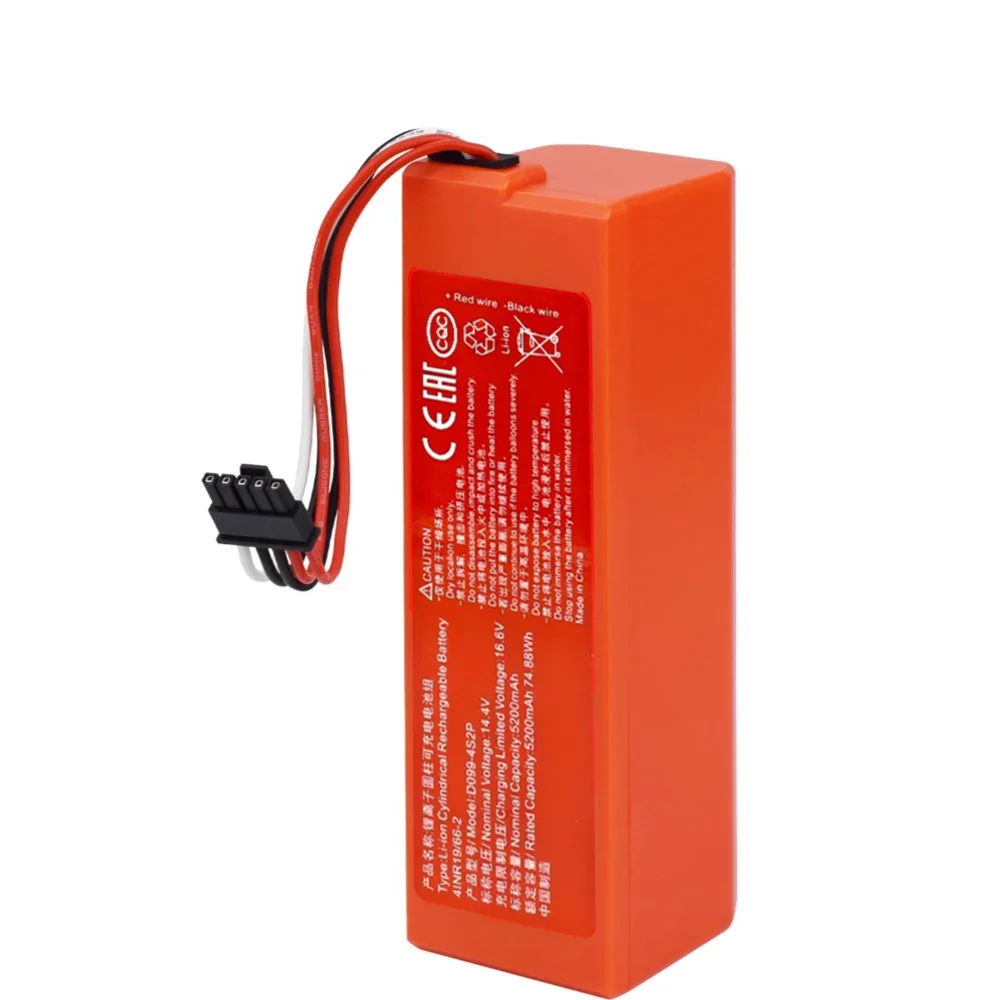 

14.4V 5200mAh Replacement Robot Battery For Xiaomi 2 Xiaomi 2pro Xiaomi Mop MJST1SHW MJSTS1 MJSTS MJST1S.