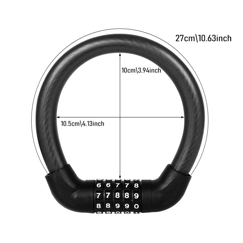 5-Digit Heavy-Duty Bike Lock 6