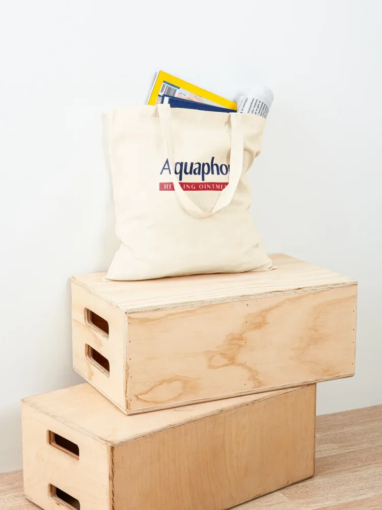 Aquaphor Classic T-shirt Tote Bag حقيبة يد للمتسوقين حقيبة كتف لطيفة من القماش