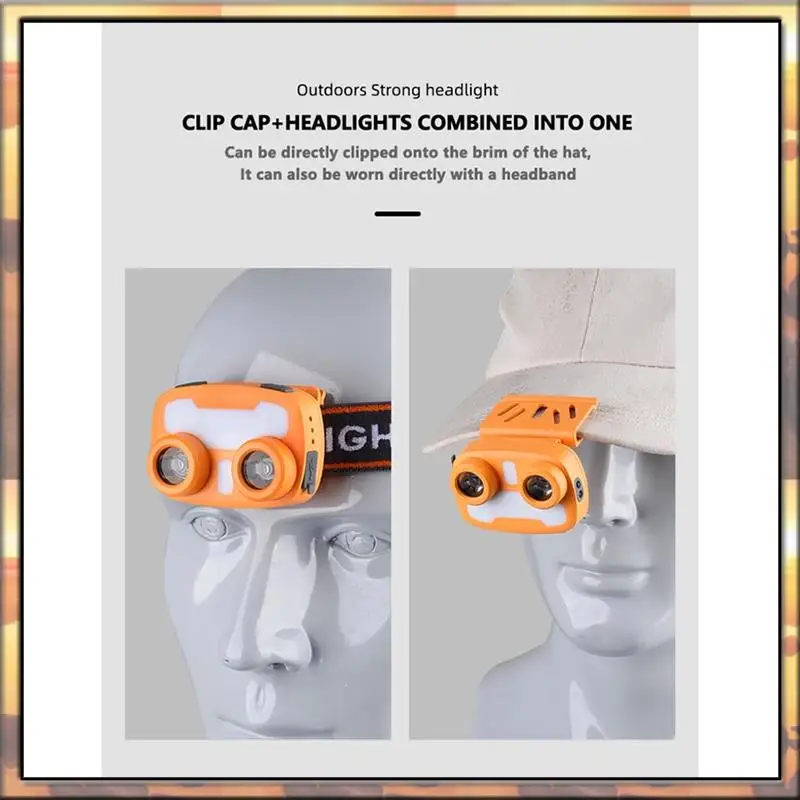 AS59 LED Rechargeable Outdoor Night Fishing Headlight Head-Mounted Mining Lamp Flashlight Lithium Battery Searchlight