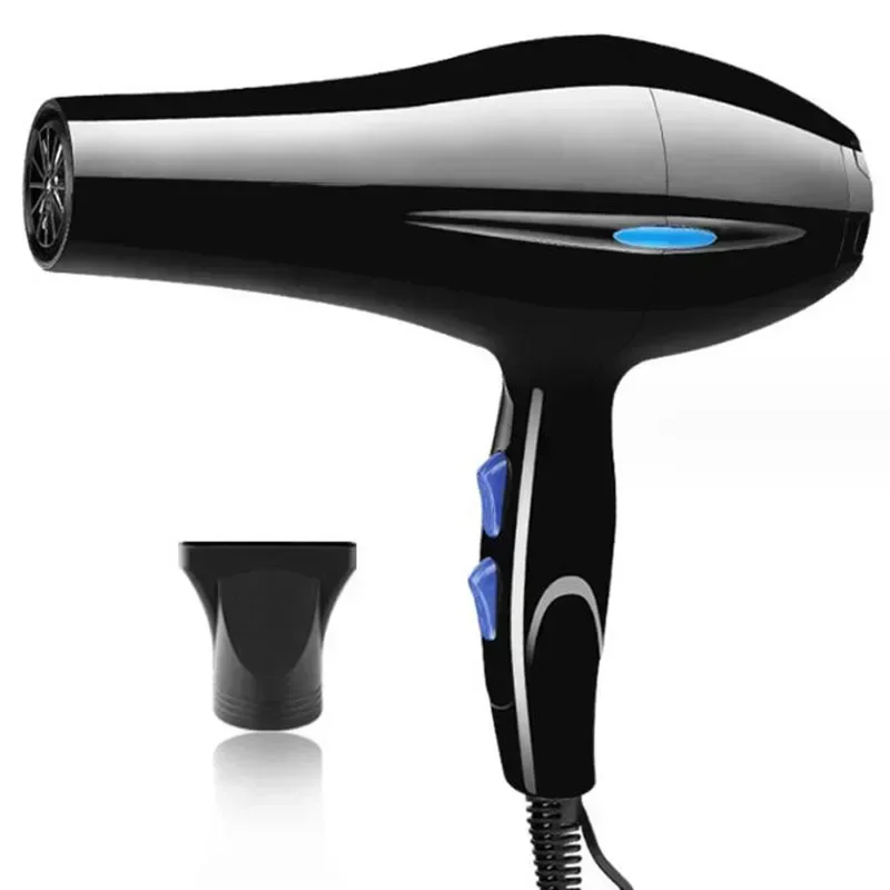 Secador de pelo profesional, 1200W/2200W, engranaje de gran potencia, cepillo secador de pelo para peluquería, herramientas de salón de barbería, ventilador secador de pelo