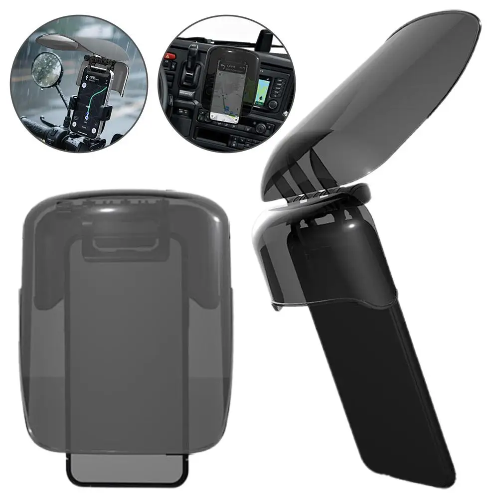 Sun Hat Style Phone Mount Sun Shade Rainproof Universal Fit Extended Sun Visor Adjustable Creative Riding Gear Outdoor image 3