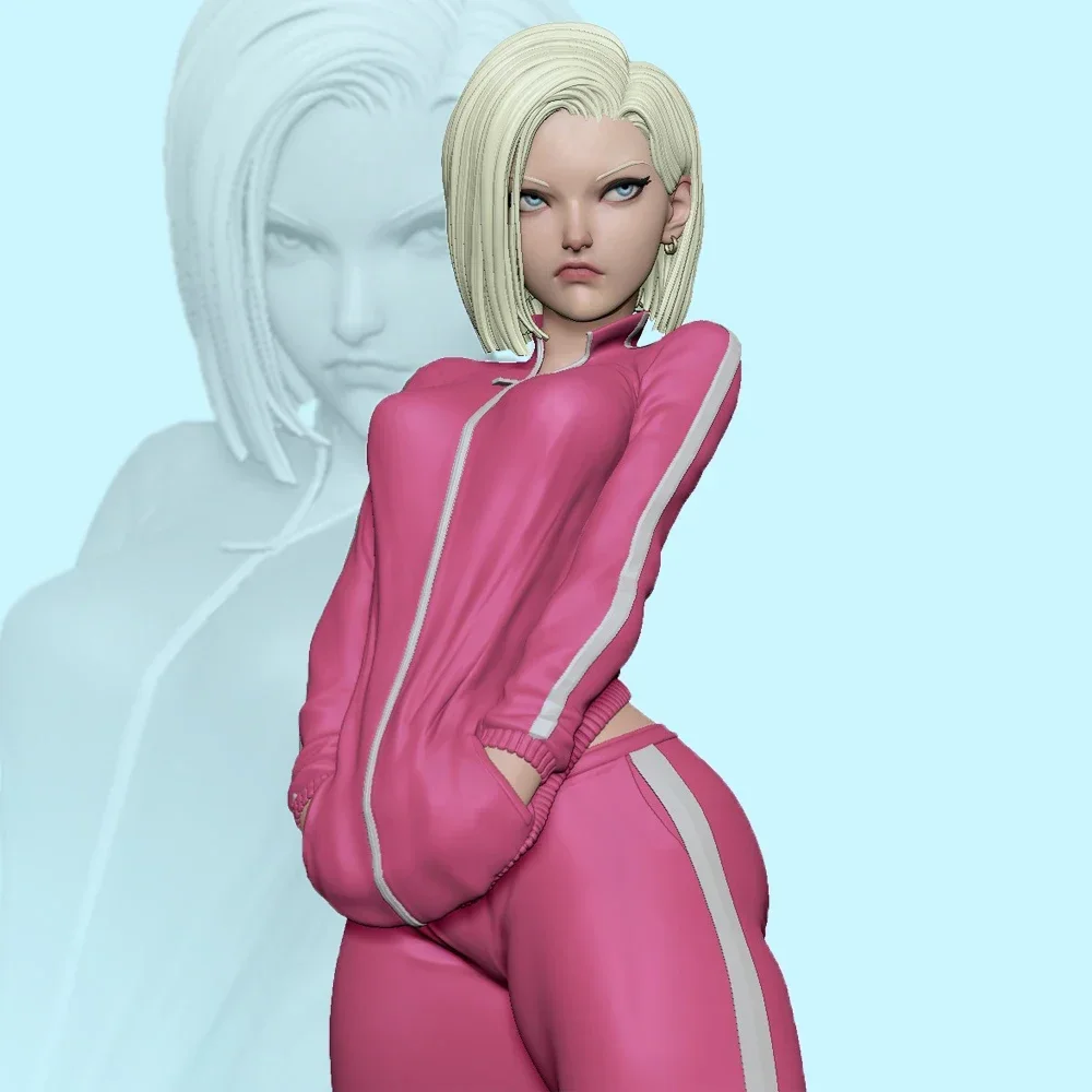 

Android 18 1:24 Miniature Resin Plastic Model Kit Unpainted Resin Model Kit Toy A169