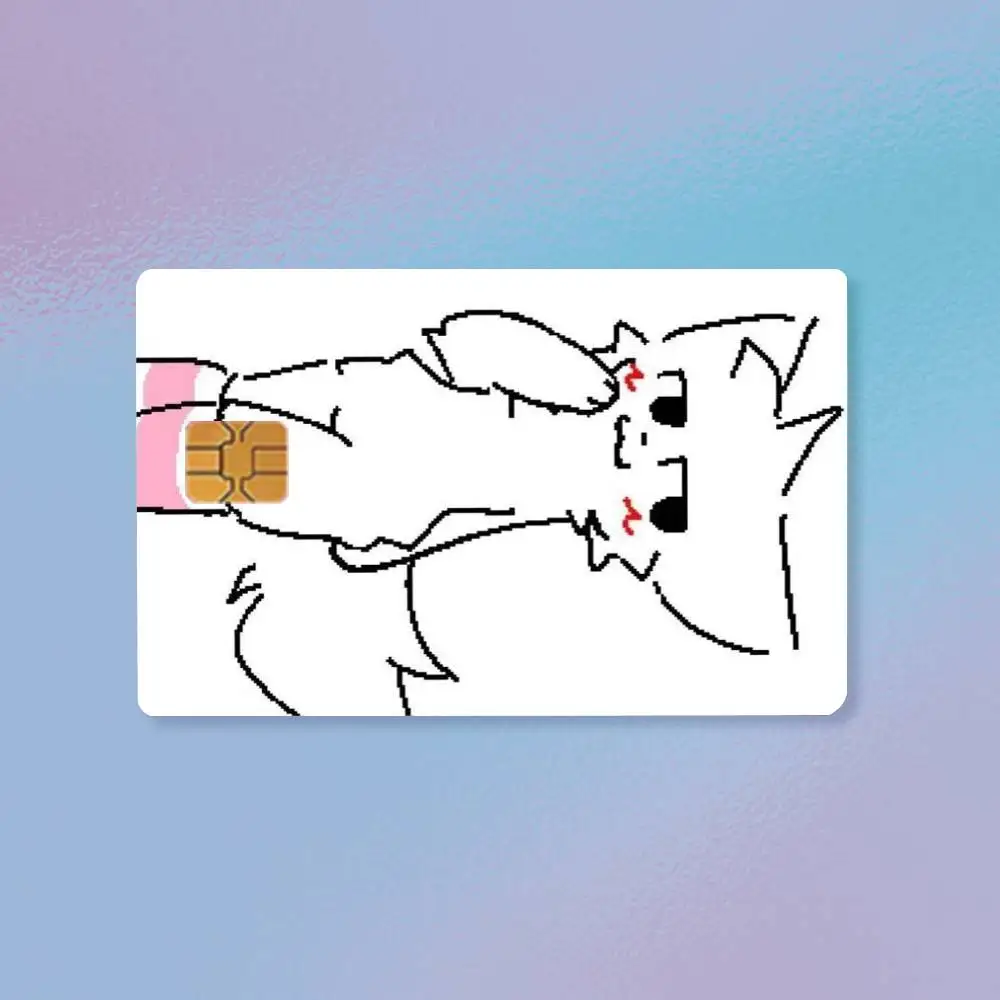 Cute B-boykisser Silly Cat  Credit Card HD Stickers Premium matte film effectively prevents fingerprints and daily abrasion.