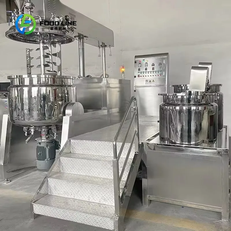 customized Vacuum Internal Circulation Emulsifier SUS316L Steel for Cosmetic Production Line Equipment