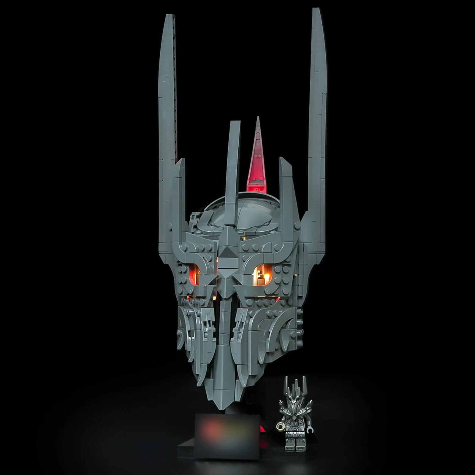 

HPROSPER LED Accessory Light (No Model) For LEGO 11373 Icons The Lord of the Rings: Sauron's Helmet Easy Install Hidden Wiring