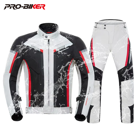 HEROBIKER Waterproof Motorcycle Jacket Man Racing Jacket Wearable Motorcycle Pants Moto Clothing With EVA Protection