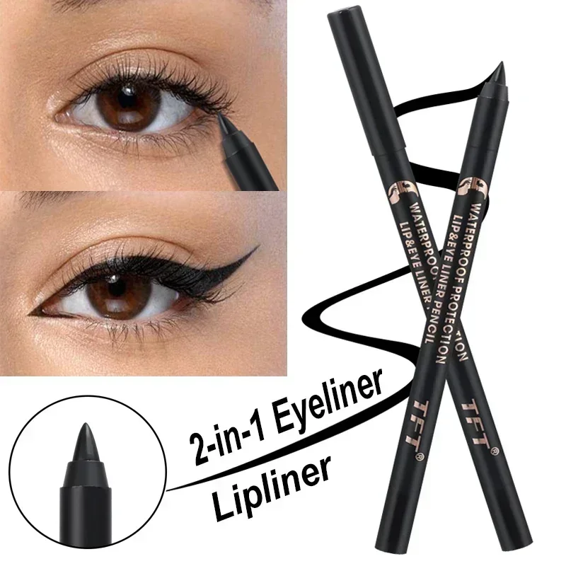 Black Brown Eyeliner Waterproof Quick Drying Eyeliner Gel Pen Lasting Smooth Concealer Pencil Not Blooming Eye Makeup Cosmetics