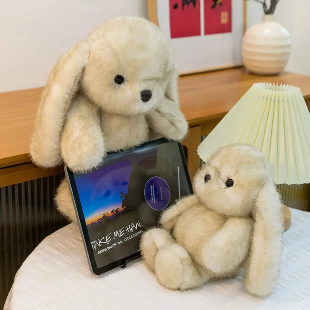 

Soft Plush Rabbit Pillow Interactive Handmade Big Ear Rabbit Plush Toy Collection Cartoon Stuffed Animals Rabbit Toy