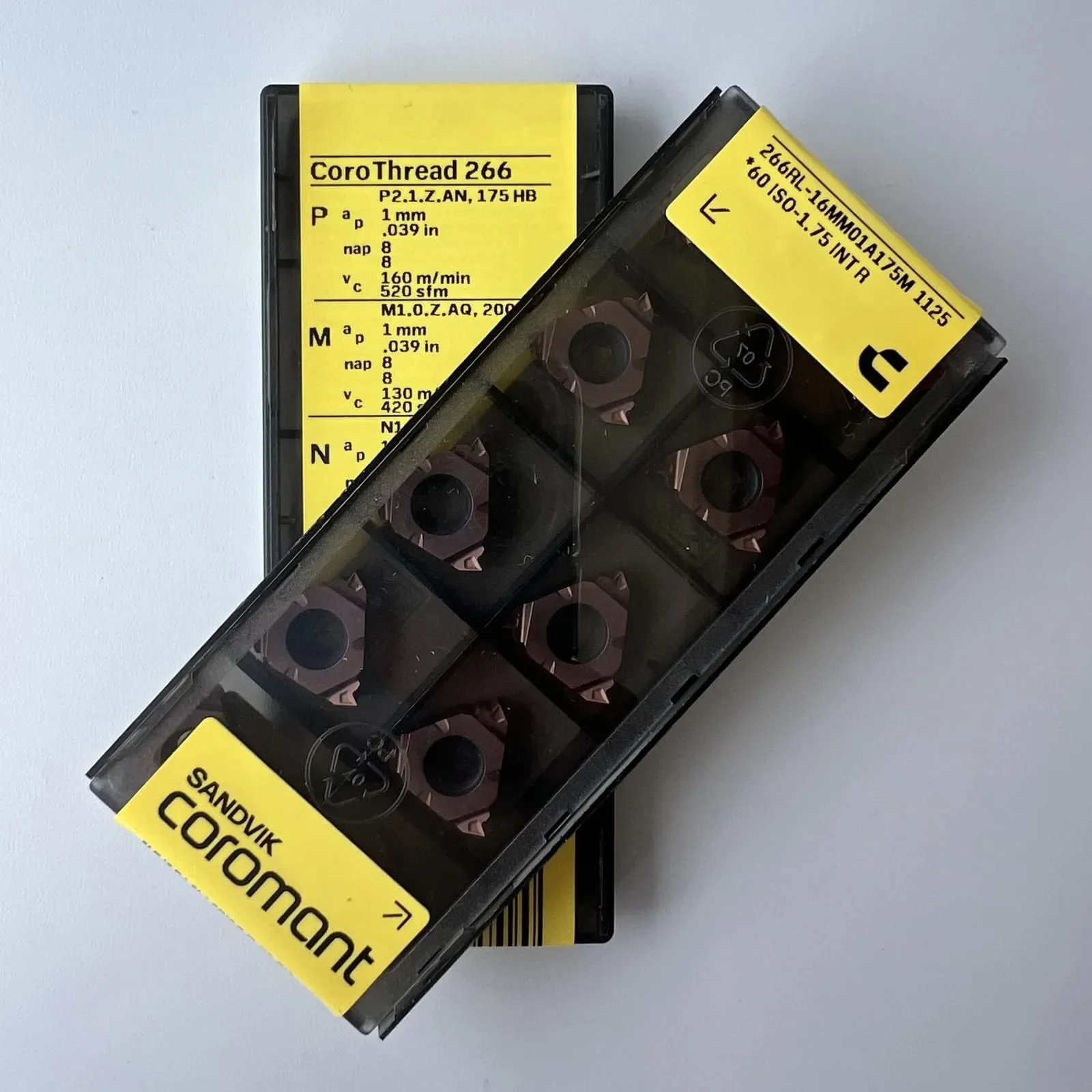 الأصلي SANDVIK / 266RL-16MM01A175M 1125 / سبائك الصلب CNC شفرة 10 قطعة #1