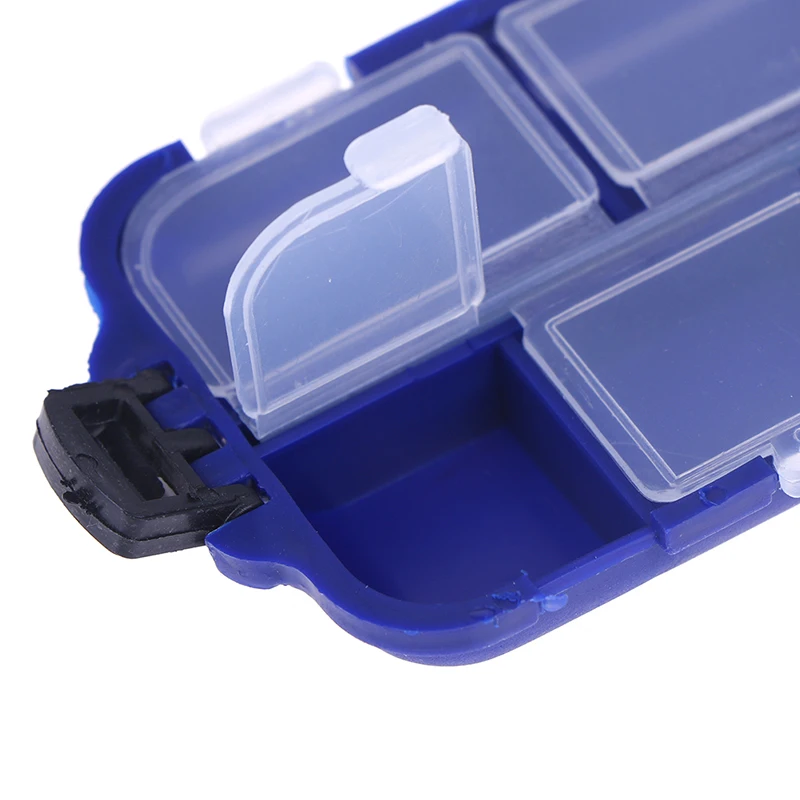 Vissen Doos Plastic Storage Case Lure Spoon Hook Bait Tackle Connector Waterdicht Vissen 10 Grids Fly Tackle Dozen