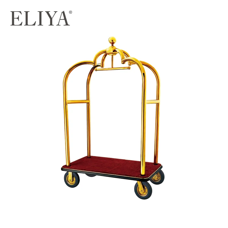 

Customized Used Room Service Housekeeping Maid Trolley Hotel Luggage Cart