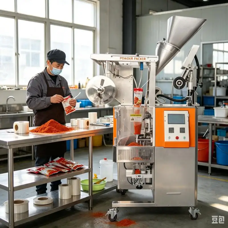 Ice Sugar Powder Automatic Plastic Film Bagging Sachet 15 Gram Stick Bag Fill Pack Seasoning Multifunctional Machine