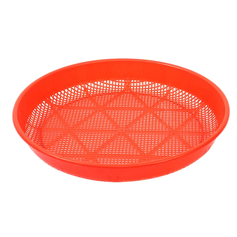 Plastic Garden Sand Sieve Green For Compost Soil Stone Mesh Round Garden Soil Sieve Pan Sand Sifter for Gravel Sand